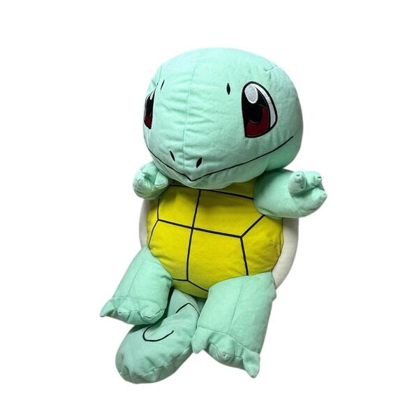 Pokemon Squirtle Large Plush Foam Bean Stuffed Animal Toy Factory Nintendo 2017 - Picture 2 of 9